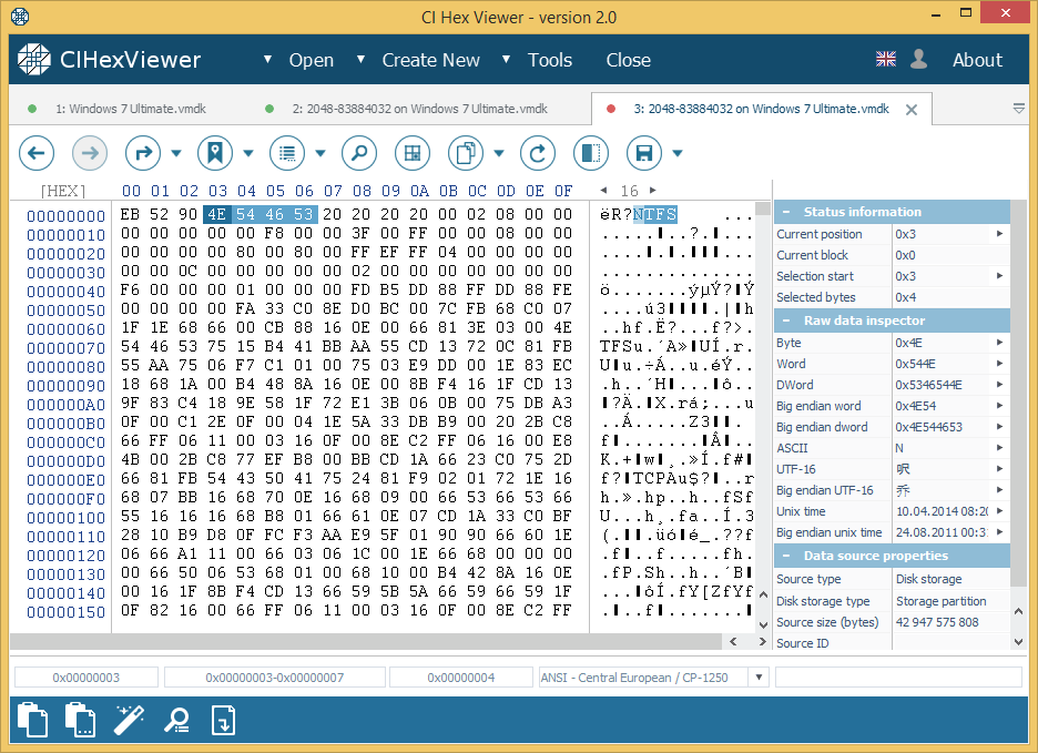 Ci Hex Viewer A Professional Editor Of Any Binary Data